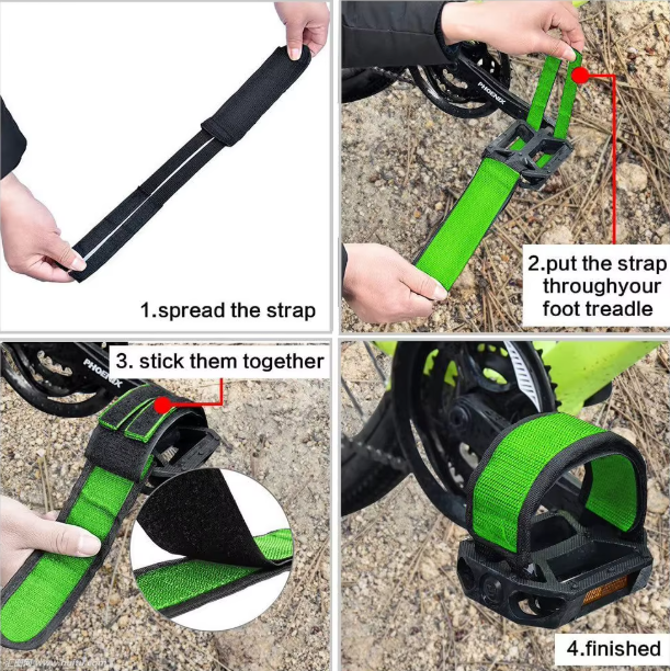 2PCS Bicycle Pedal Straps Toe Clip Strap Belt Adhesivel Bike Pedal Tape Fixed Gear Cycling Fixie Cover