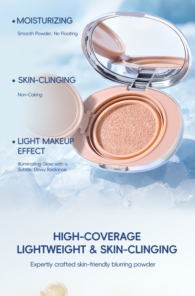 LIANGNISHI Velvet Matte Cushion Concealer, Lightweight Non-Creasing, Cover Acne Spots & Even Skin Tone view 5