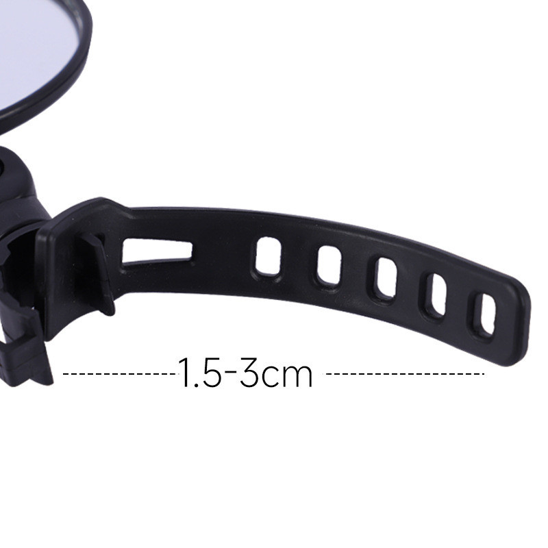2PCS Bicycle Rear Mirror Wide Angle Handlebar Reflector Mirror Adjustable Cycling Safety View For Mtb Road Bike Scooter