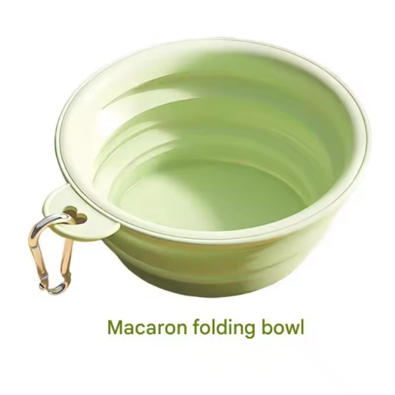 Foldable Silicone Dog Bowl Pet Outdoor Travel Portable Folding Cat Food Water Large Capacity Container Feeding Bowl Pet Supplies