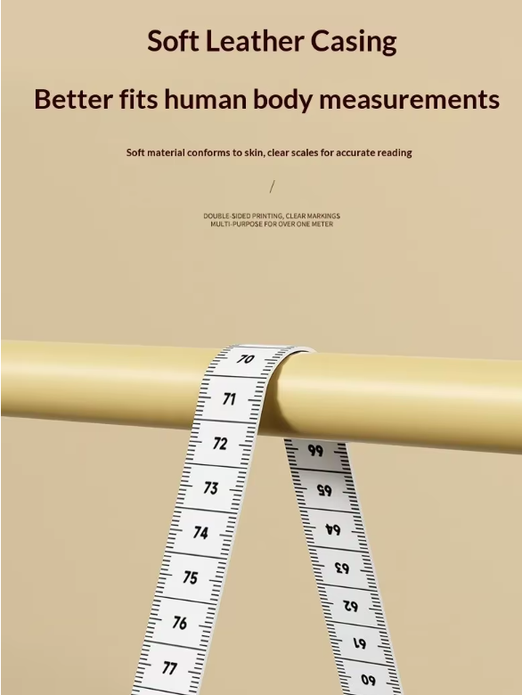 Cute Portable Soft Measuring Tape for Fitness Chest And Arm Measurement Automatic Retraction Multi-Purpose Compact Ruler
