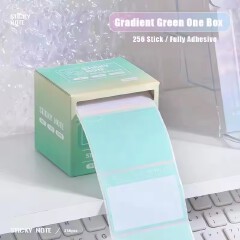 256pcs/Box Pull-out Sticky Notes Fully Adhesive Tearable Sticky Notes Stickers 8 Formats Ideal for Office Student and Home Use!