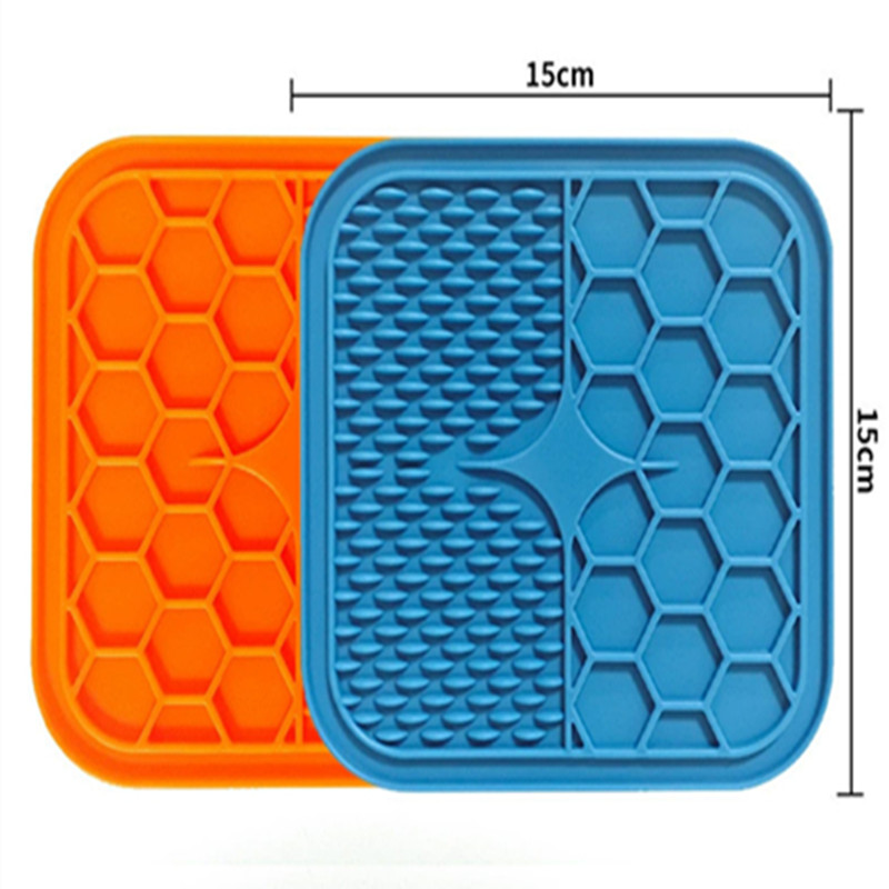 Pet Lick Silicone Mat Dogs Pet Slow Food Plate for Dog Bathing Distraction Silicone Dog Sucker Food Training Dog Feeder Supplies
