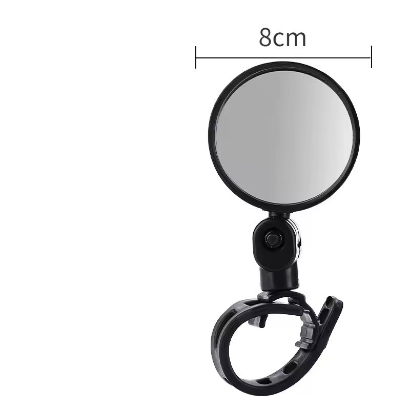 2PCS Bicycle Rear Mirror Wide Angle Handlebar Reflector Mirror Adjustable Cycling Safety View For Mtb Road Bike Scooter