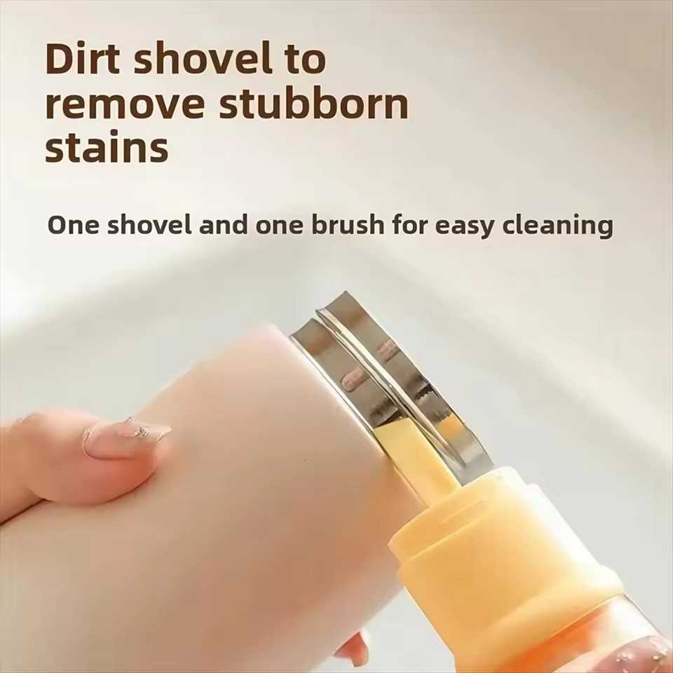 Five-in-one Cartoon Cup Cleaning Brush Efficient Detachable Lid Cleaning Brush Hanging Design Deep Clean Bottle Gap Brush