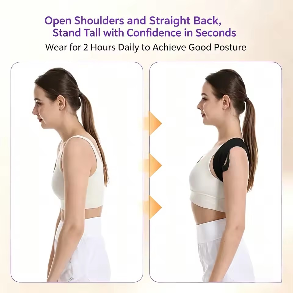 Shoulder Straightening Posture with Straight Back, Chest Lifting, Hunchback Correction, Back Stretching Training, Beautiful Back
