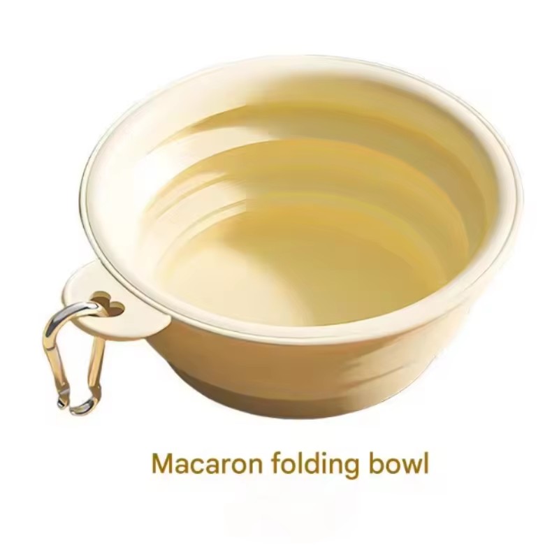 Foldable Silicone Dog Bowl Pet Outdoor Travel Portable Folding Cat Food Water Large Capacity Container Feeding Bowl Pet Supplies