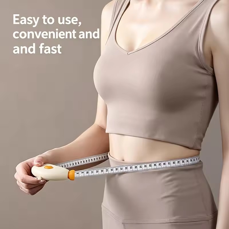 Cute Portable Soft Measuring Tape for Fitness Chest And Arm Measurement Automatic Retraction Multi-Purpose Compact Ruler
