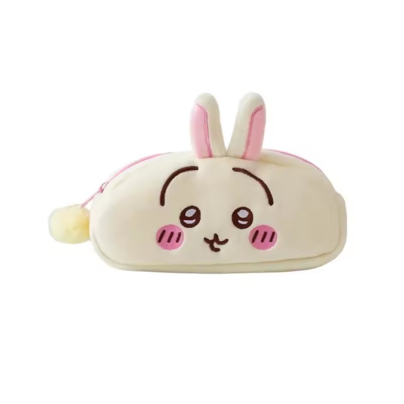 Kawaii Plush Pencil Case Ins Japanese Cute Anime Stationery Bag with Large Capacity for Students and Children's Birthday Gifts