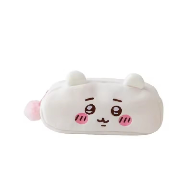 Kawaii Plush Pencil Case Ins Japanese Cute Anime Stationery Bag with Large Capacity for Students and Children's Birthday Gifts