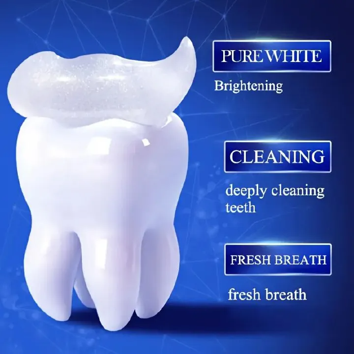 300g Deep Clean & Whitening Probiotic Toothpaste - Baking Soda Pump Dispenser for Personal Care