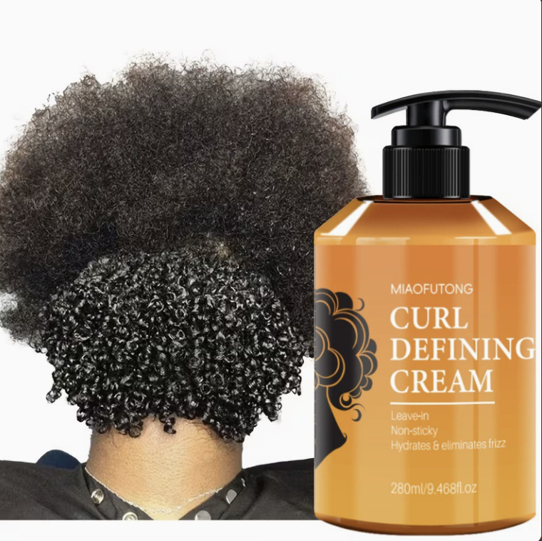Black Castor Oil Curl Enhancing Cream - Provides Long-Lasting Hold And Moisture, Suitable for All Hair Types, an Ideal Choice for Dry And Curly Hair.