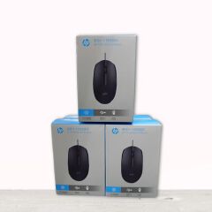 HP M10 Wired USB Mouse with 3 Buttons Optical Tracking and Stylish Design-USB Ergonomic Ambidextrous Computer Mouse for PC, Desktop, Laptop, Black