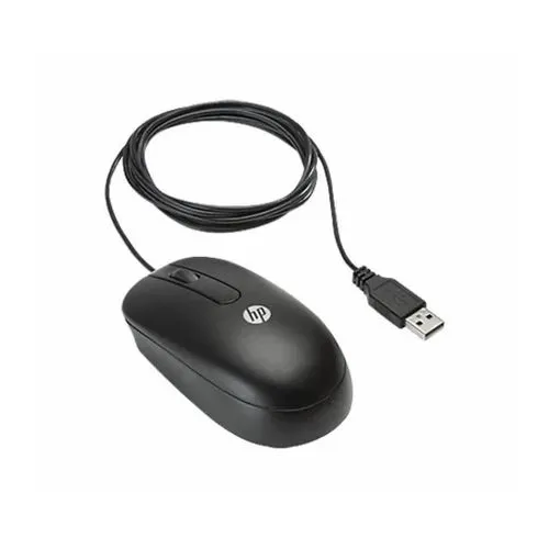 HP M10 Wired USB Mouse with 3 Buttons Optical Tracking and Stylish Design-USB Ergonomic Ambidextrous Computer Mouse for PC, Desktop, Laptop, Black