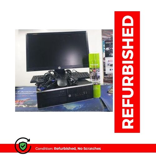 (BUY & GET FREE FOAM CLEANER PLUS FREE MOUSE AD)HP Refurbished complete computer set desktop core i5 2nd gen 4GB 500GB HDD windows 11 pro installed, 19'' monitor plus all accessories