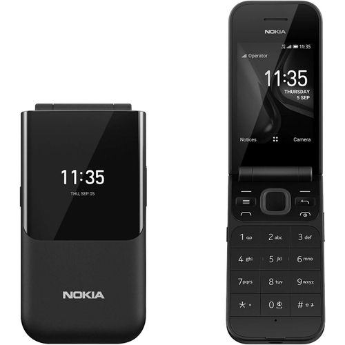 ORIGINAL Brand New Nokia 2660 4G Flip Mobile Phone 2.8" - Black (is a simple, reliable 4G feature flip phone designed for easy calling and texting.It sports a 2.8-inch main display with large buttons)