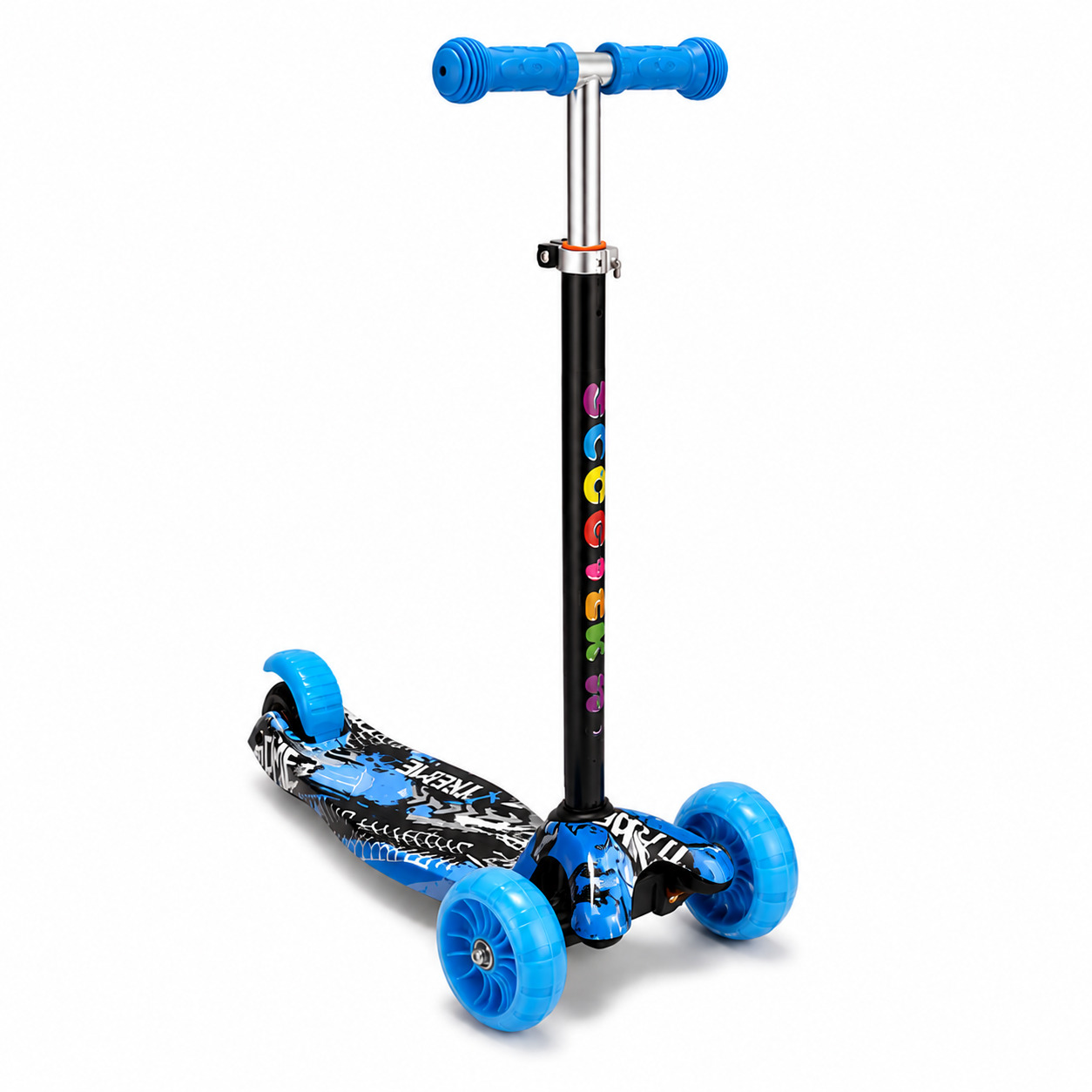 Three Wheel Children's Scooter Adjustable Handle Outdoor Kick Scooter for Kids