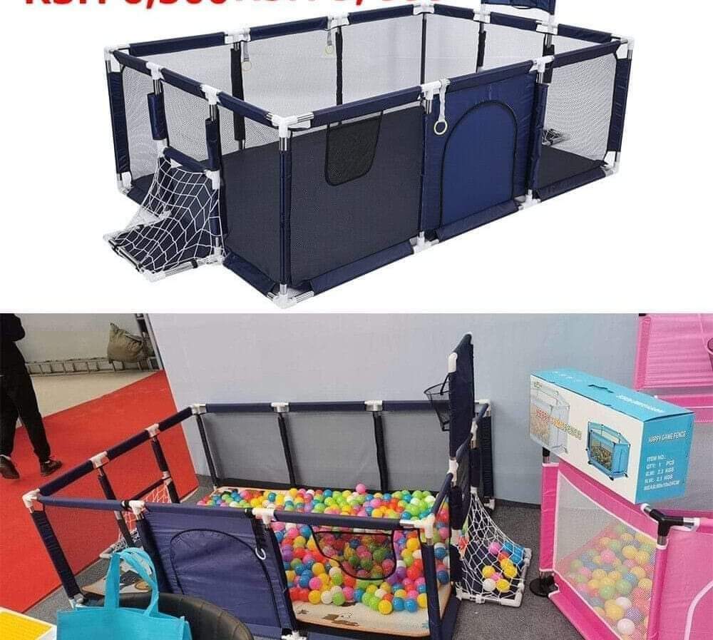 Baby Kids Playpen with 30 Soft Balls Indoor Ball Pit Play Yard Fence