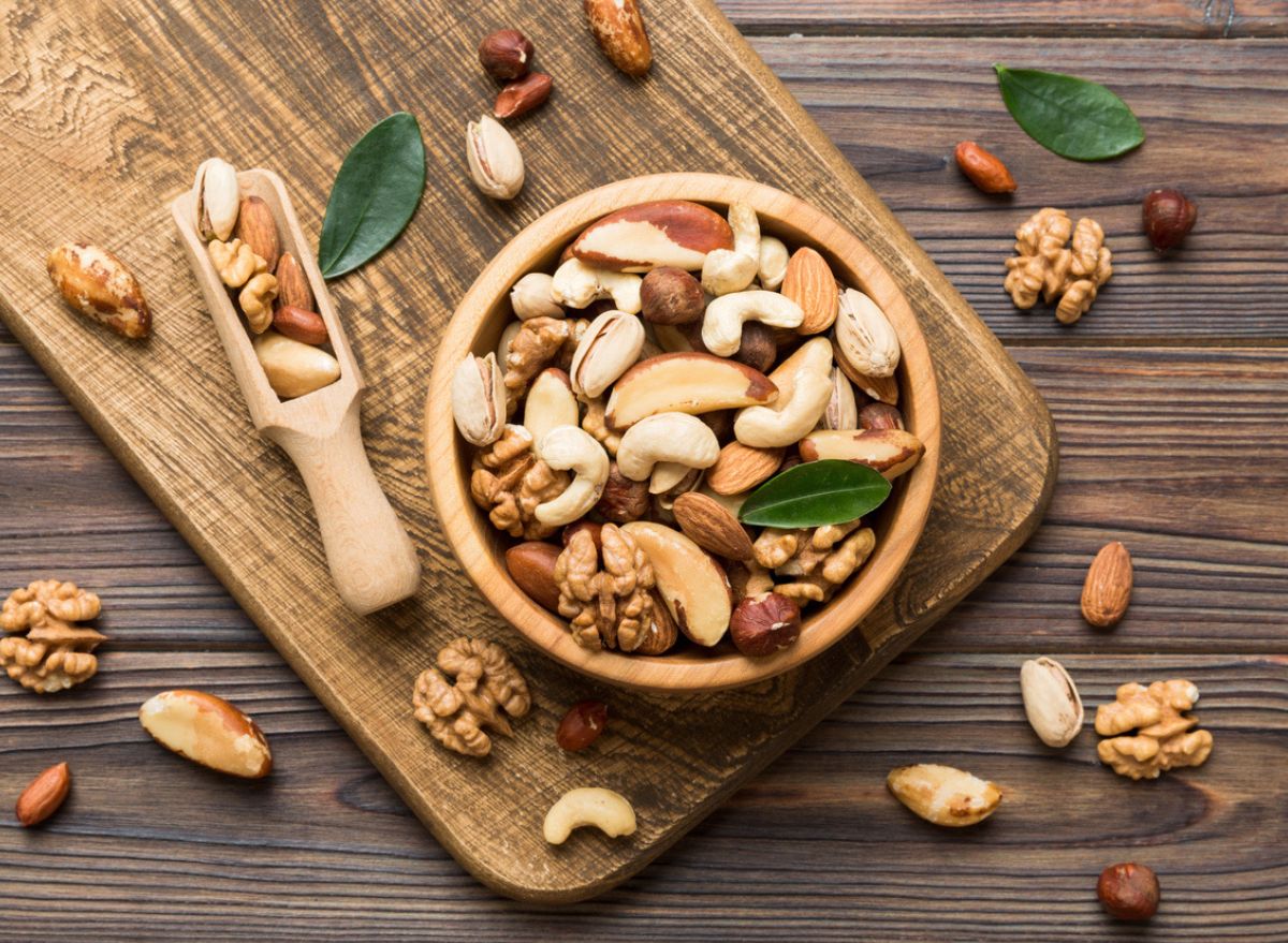 Mixed nuts are a versatile snack that typically combines variety in flavor, texture, and nutrition. Most commercial blends include a mix of peanuts, almonds, cashews, walnuts, and brazil nuts.
