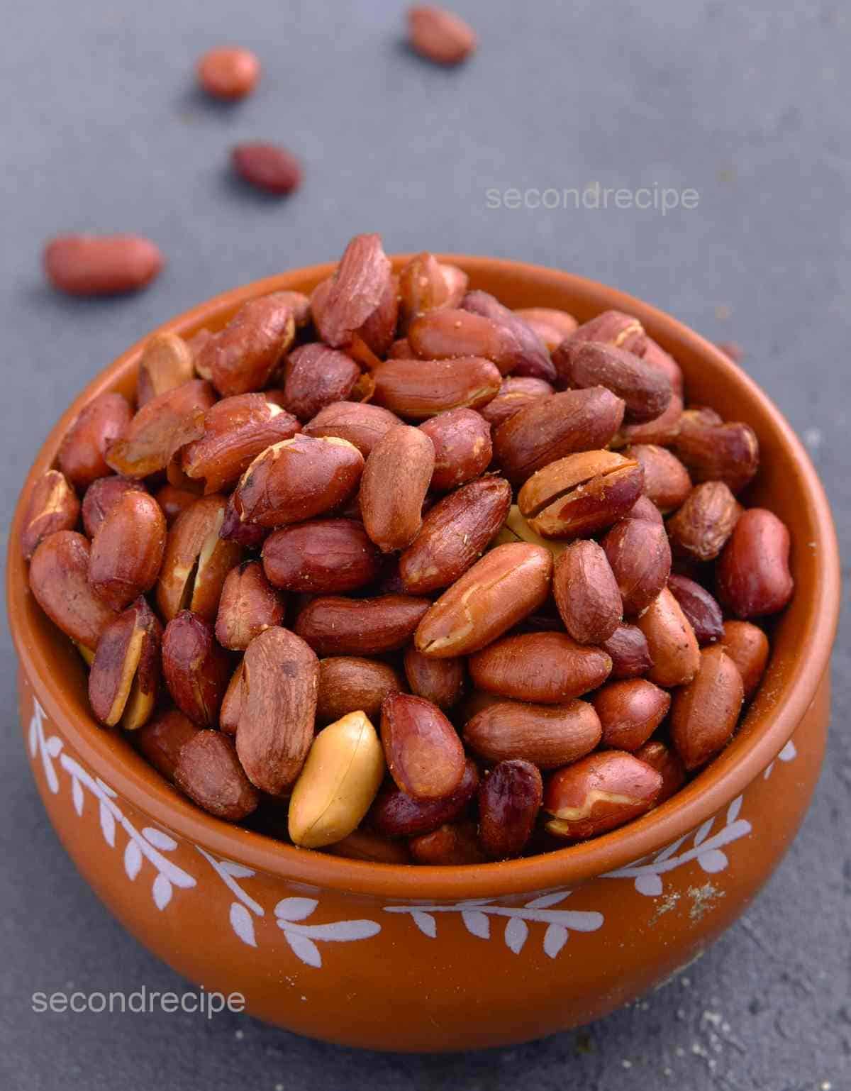 Dry-roasted, with the skins still on to keep that concentrated, slightly bitter-nutty flavor intact.They are rich in monounsaturated and polyunsaturated fats, which help keep cholesterol in check .