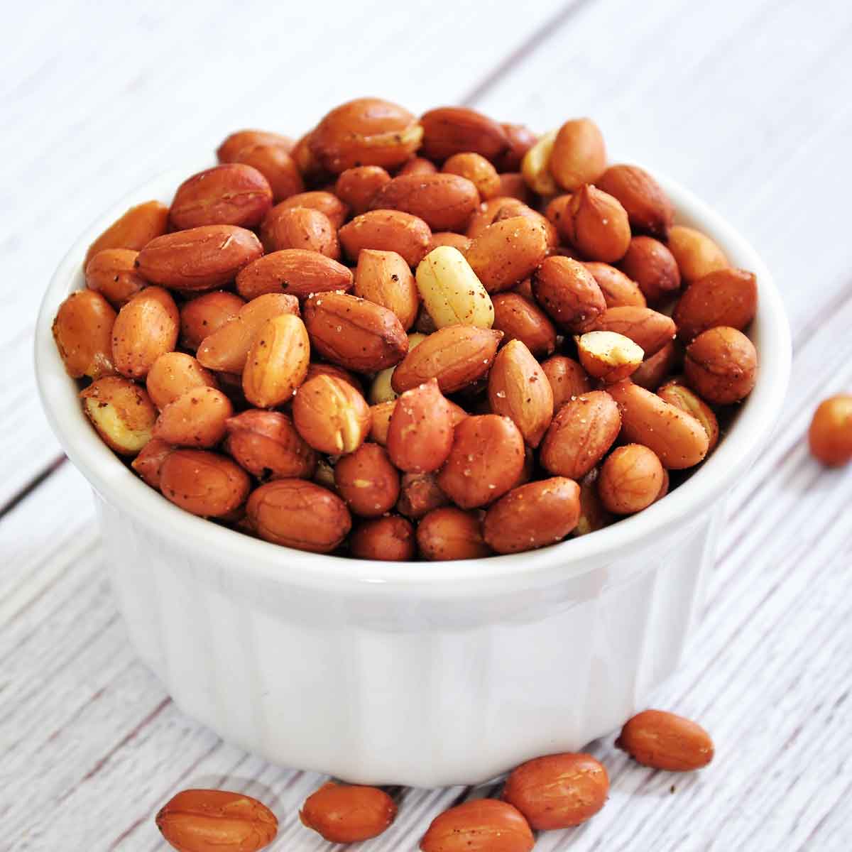 Dry-roasted, with the skins still on to keep that concentrated, slightly bitter-nutty flavor intact.They are rich in monounsaturated and polyunsaturated fats, which help keep cholesterol in check .
