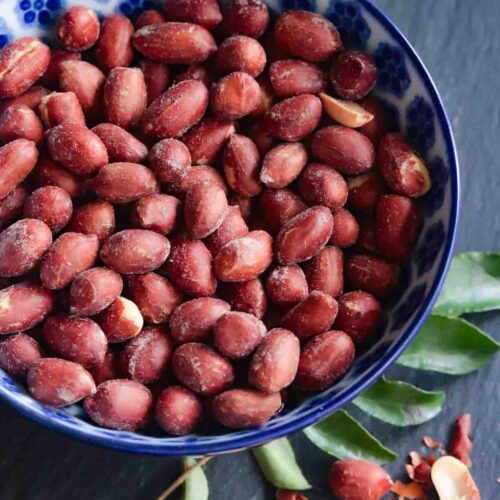 Dry-roasted, with the skins still on to keep that concentrated, slightly bitter-nutty flavor intact.They are rich in monounsaturated and polyunsaturated fats, which help keep cholesterol in check .
