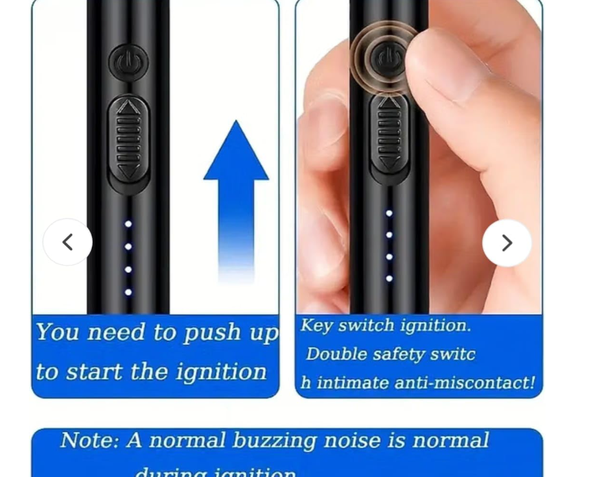 USB Rechargeable Electric Lighter uses an electric arc instead of a flame for ignition, making it windproof and flameless, designed for safety and are considered an eco-friendly alternative .