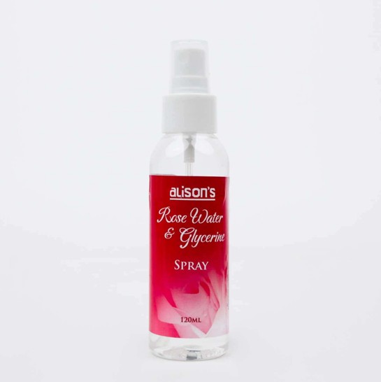 Alison's Rose Water & Glycerin Spray - 120ml