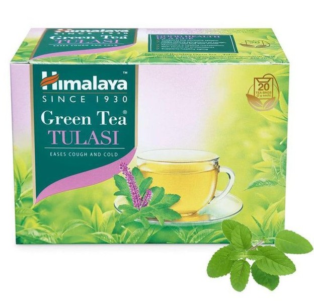 Green Tea Bags - Flavors- ( Tulasi ) 20 pack