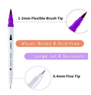 CHETAK Dual Brush Marker Pens 12 Colors