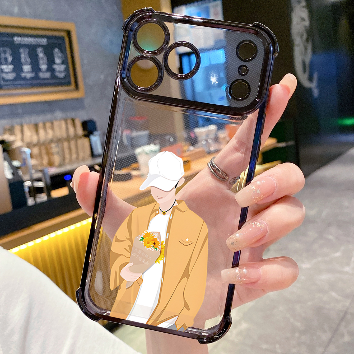 for iPhone 17 Pro Max 16 15 14 Plus Plating Phone Case Shockproof Cover Couple Girl Boy