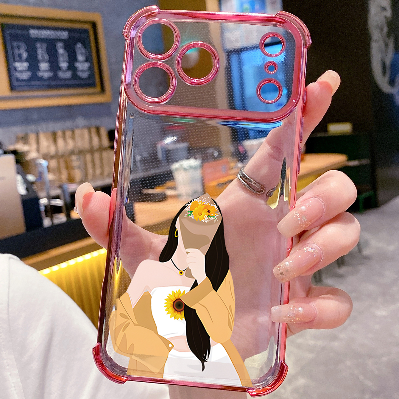 for iPhone 17 Pro Max 16 15 14 Plus Plating Phone Case Shockproof Cover Couple Girl Boy