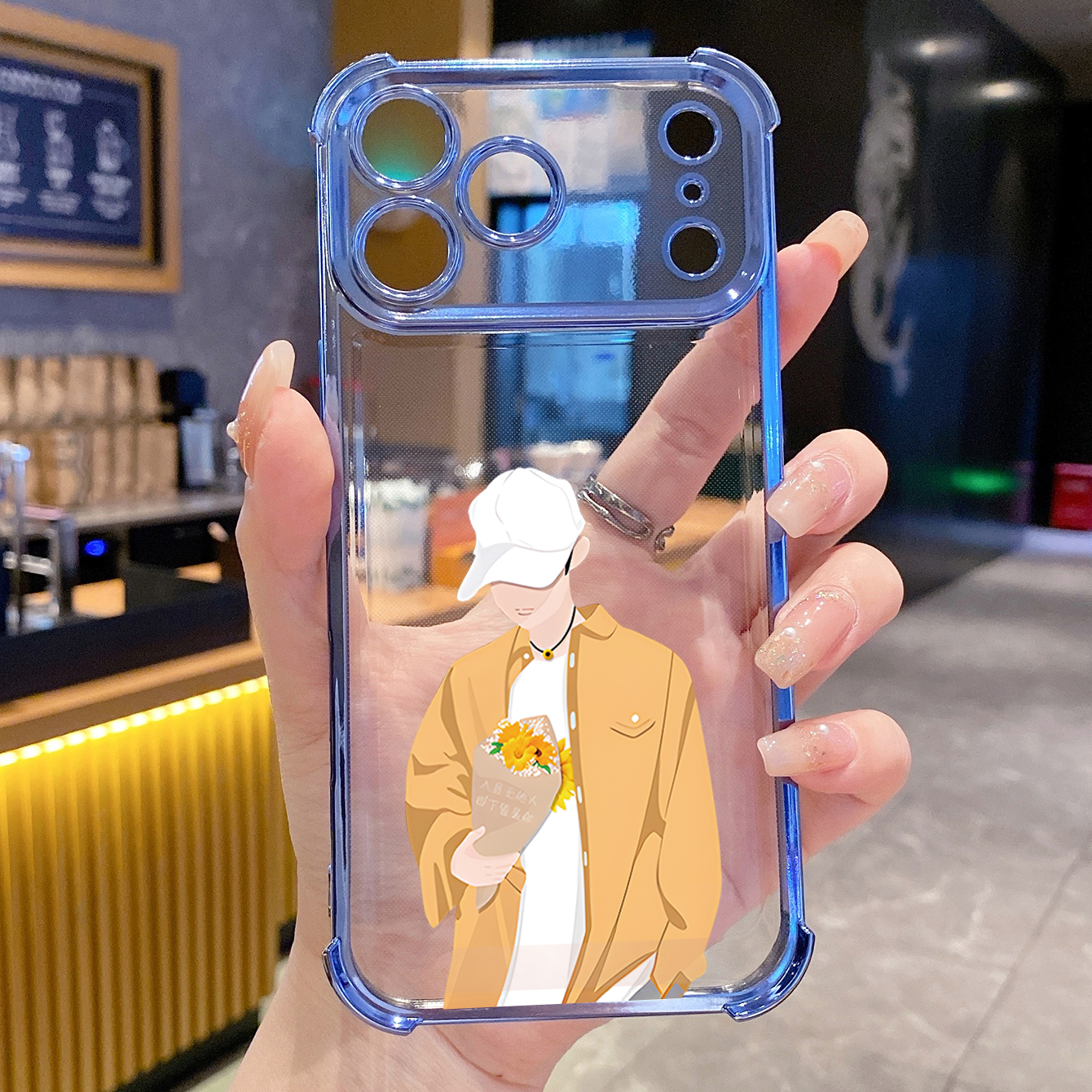 for iPhone 17 Pro Max 16 15 14 Plus Plating Phone Case Shockproof Cover Couple Girl Boy