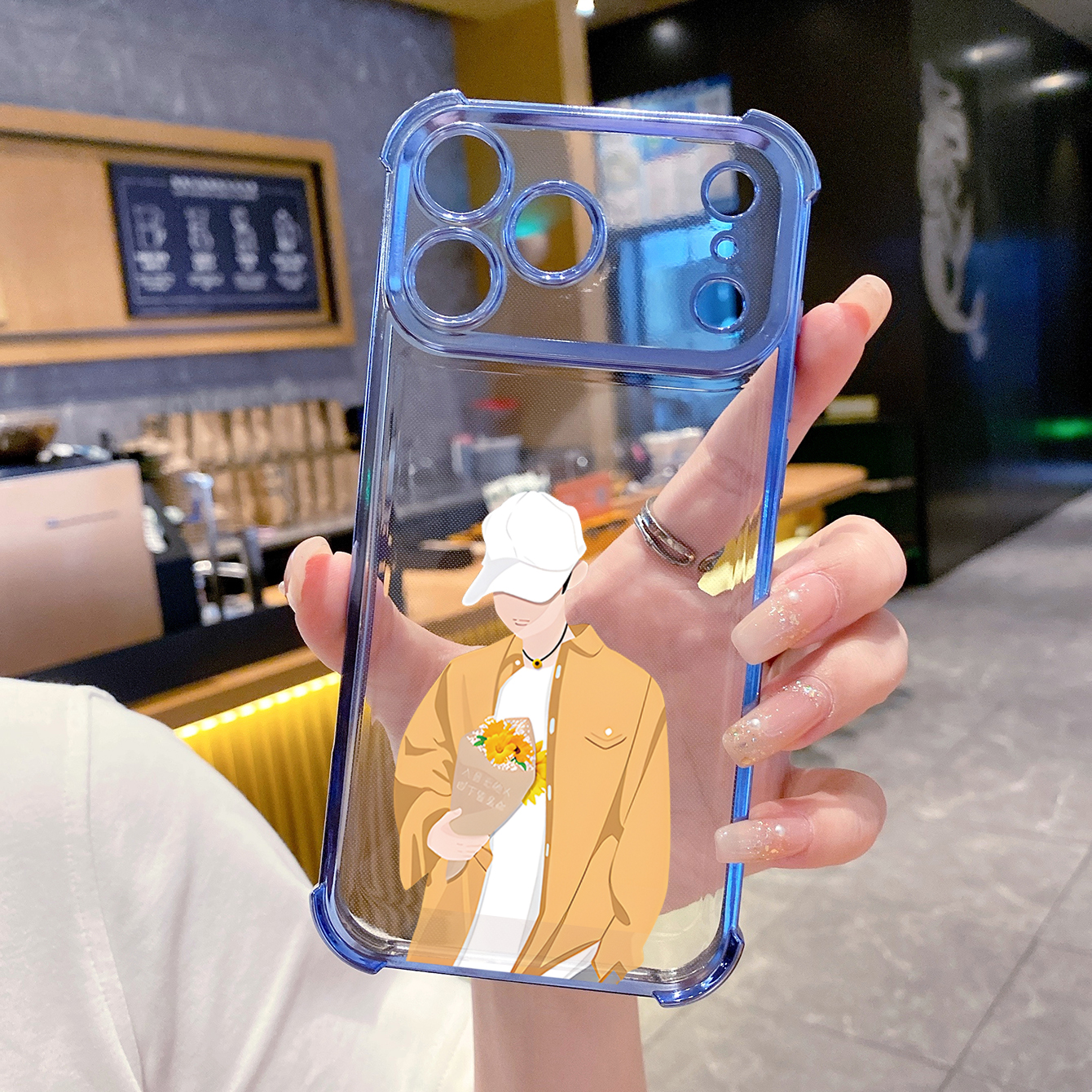 for iPhone 17 Pro Max 16 15 14 Plus Plating Phone Case Shockproof Cover Couple Girl Boy