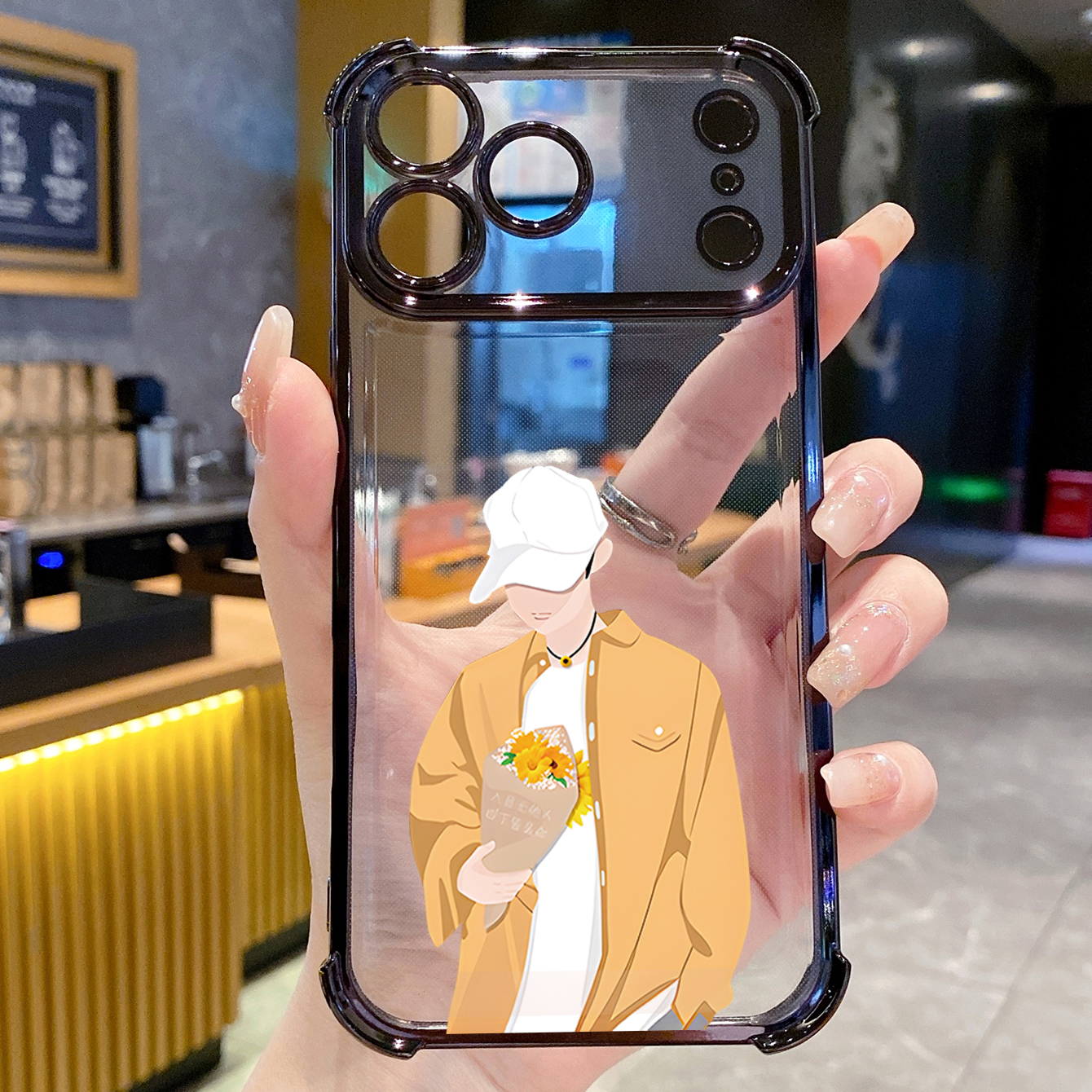 for iPhone 17 Pro Max 16 15 14 Plus Plating Phone Case Shockproof Cover Couple Girl Boy