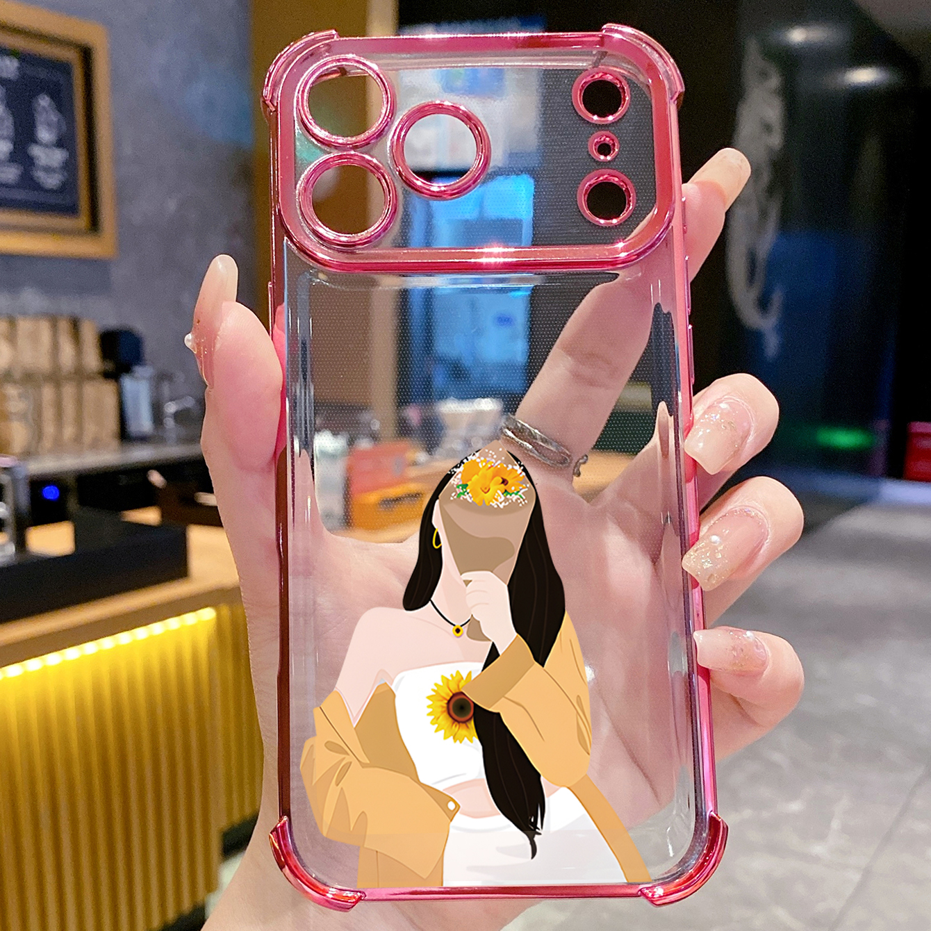 for iPhone 17 Pro Max 16 15 14 Plus Plating Phone Case Shockproof Cover Couple Girl Boy