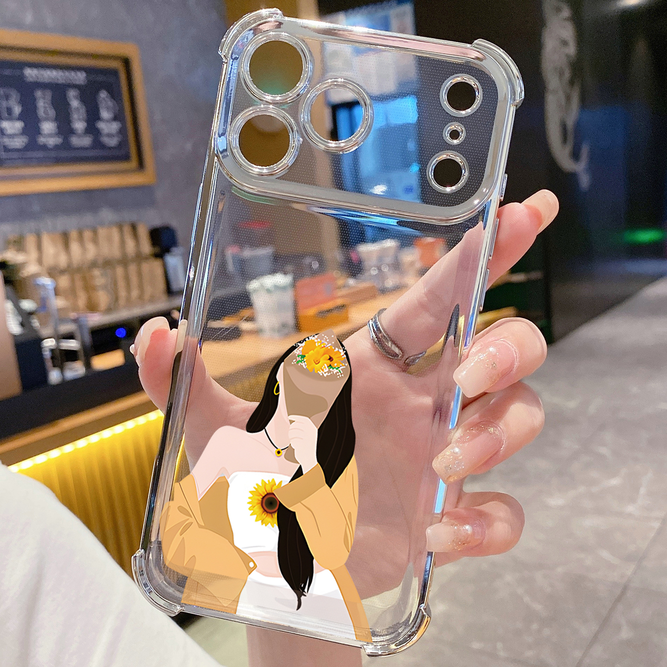 for iPhone 17 Pro Max 16 15 14 Plus Plating Phone Case Shockproof Cover Couple Girl Boy