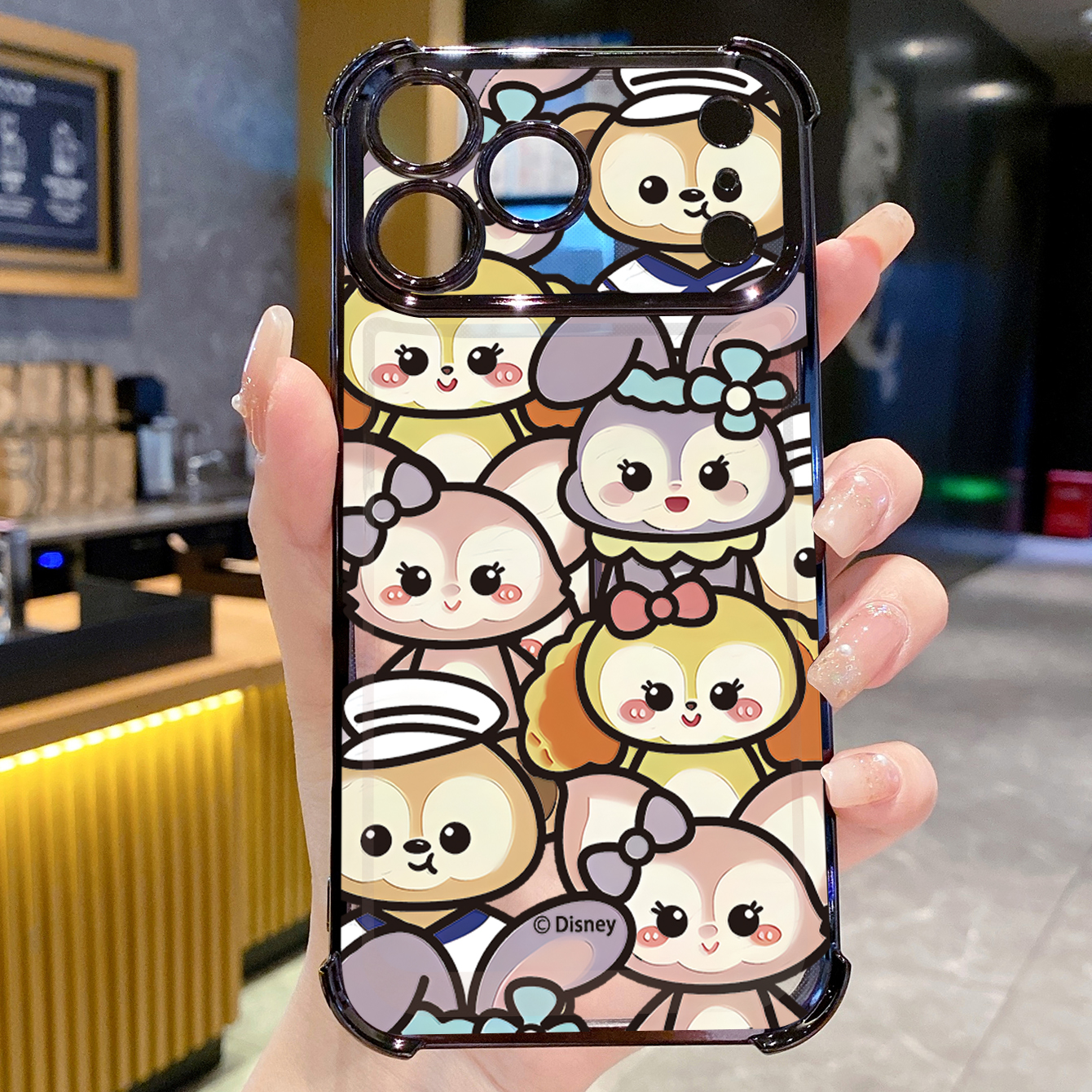for iPhone 17 Pro Max 16 15 14 Plus Plating Phone Case Shockproof Cover Cute Winnie Bear
