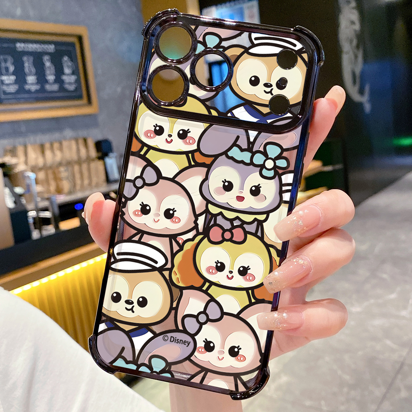 for iPhone 17 Pro Max 16 15 14 Plus Plating Phone Case Shockproof Cover Cute Winnie Bear
