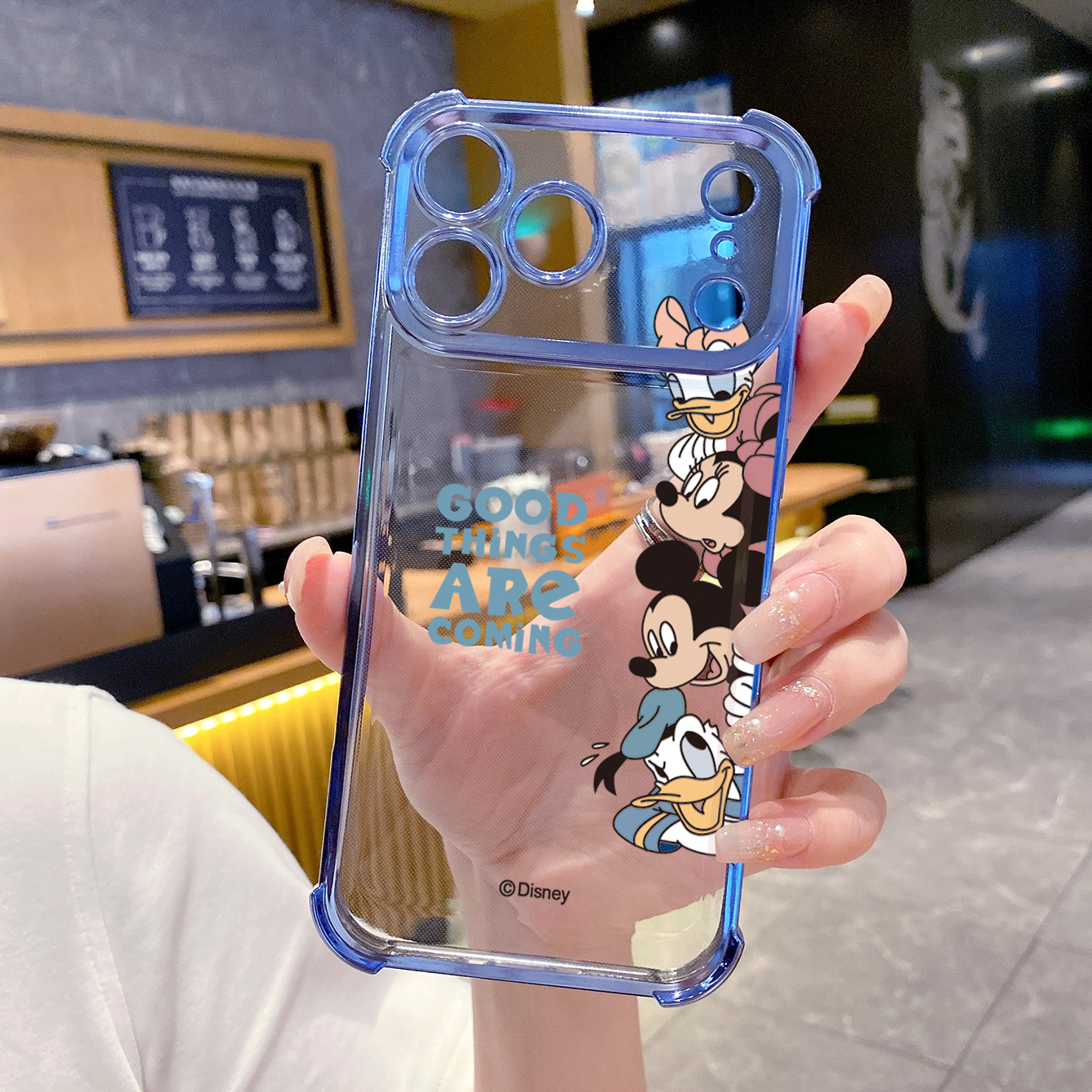 for iPhone 17 Pro Max 16 15 14 Plus Plating Phone Case Shockproof Cover Cute Fuuny Mouse Duck Bear Face