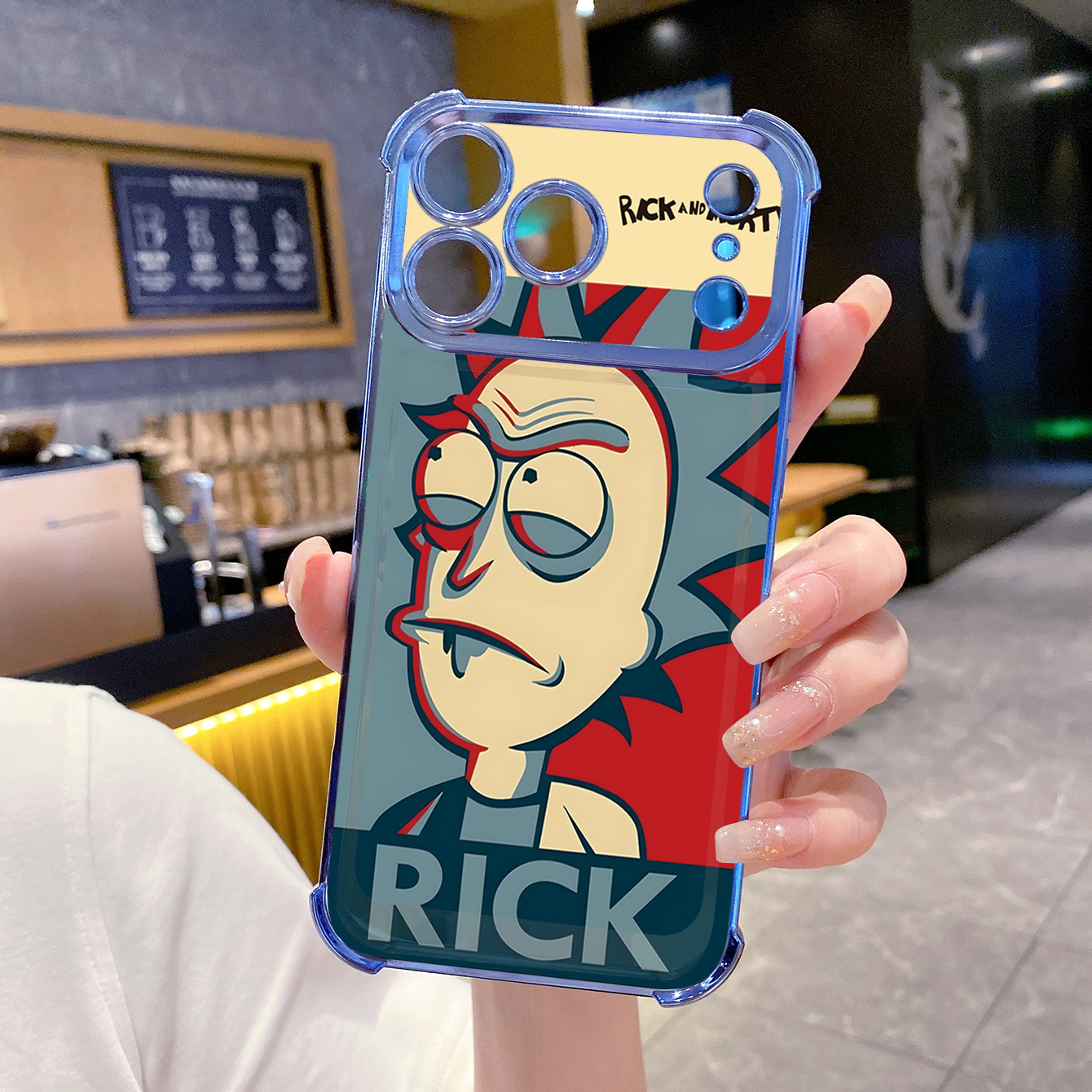 for iPhone 17 Pro Max 16 15 14 Plus Plating Phone Case Shockproof Cover Crazy Scientist Funny