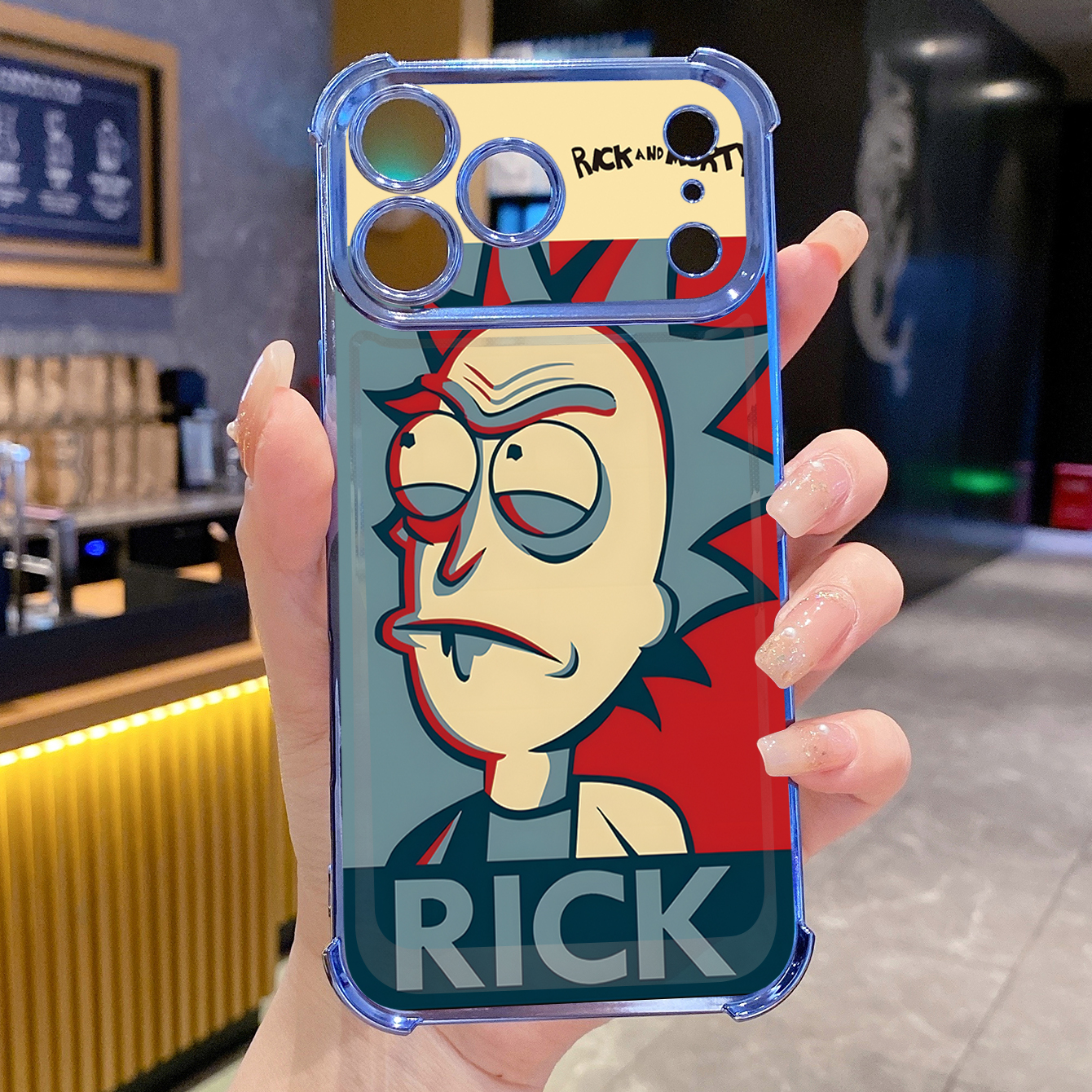 for iPhone 17 Pro Max 16 15 14 Plus Plating Phone Case Shockproof Cover Crazy Scientist Funny