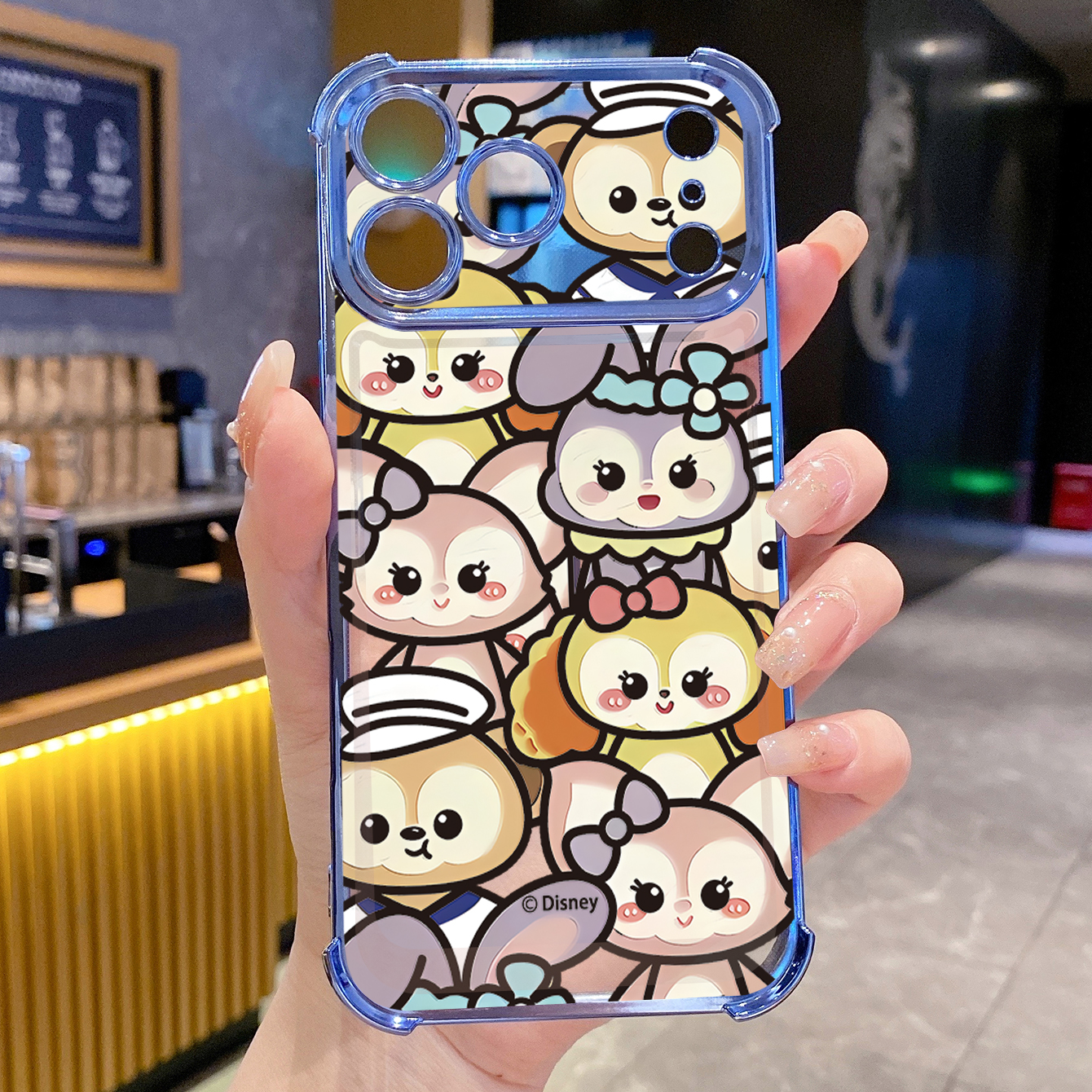 for iPhone 17 Pro Max 16 15 14 Plus Plating Phone Case Shockproof Cover Cute Winnie Bear