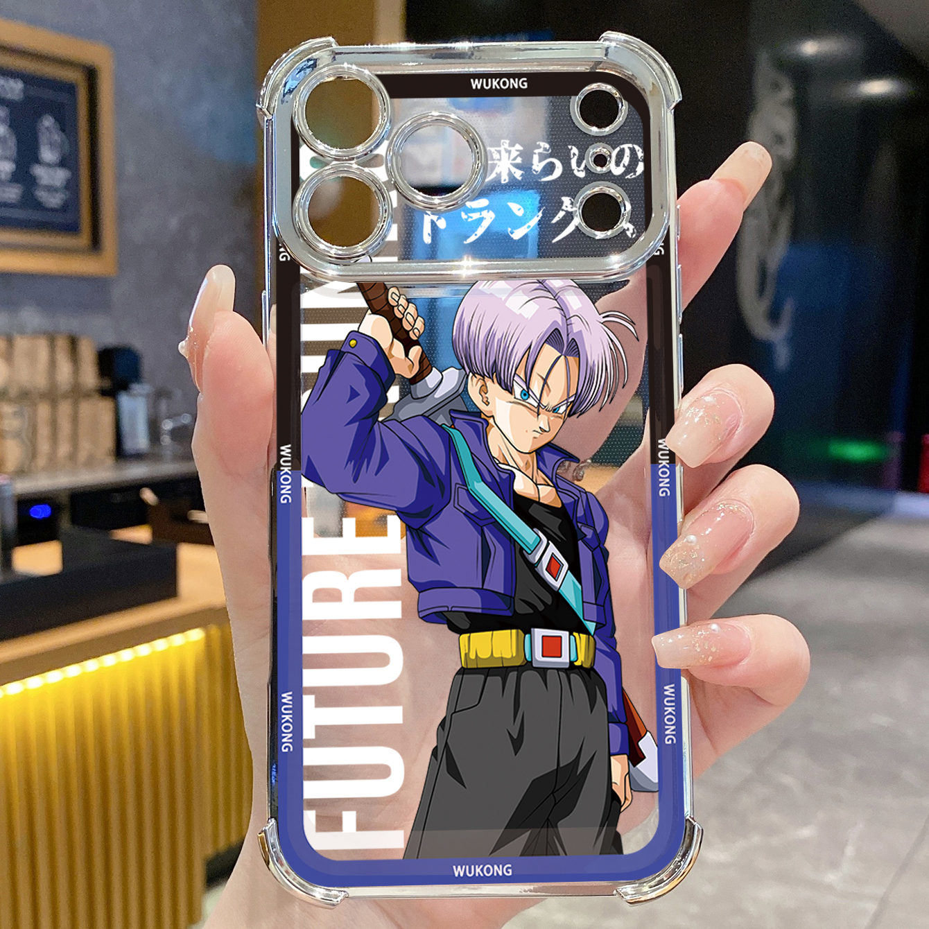 for iPhone 17 Pro Max 16 15 14 Plus Plating Phone Case Shockproof Cover Dragon Ball Wukong