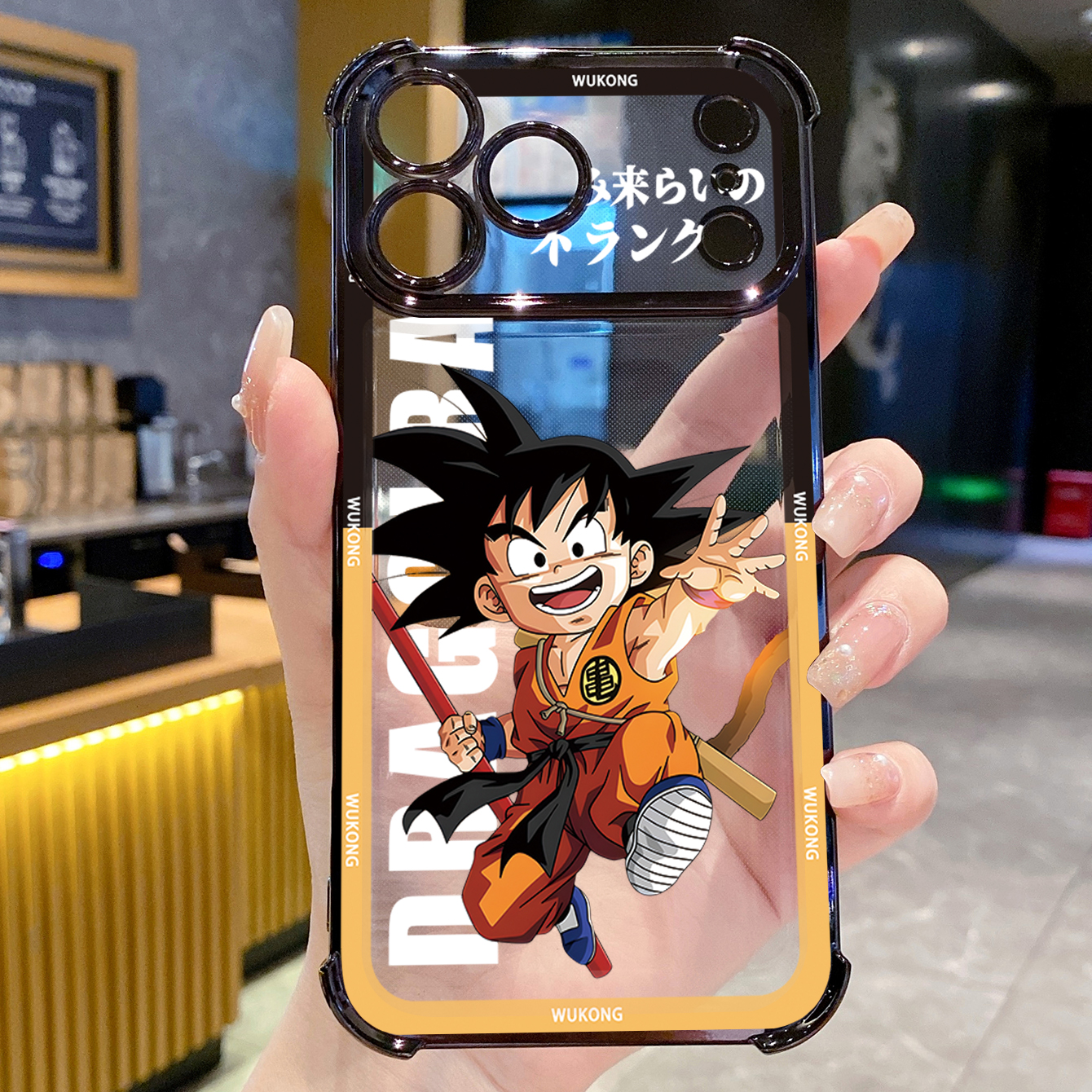 for iPhone 17 Pro Max 16 15 14 Plus Plating Phone Case Shockproof Cover Dragon Ball Wukong