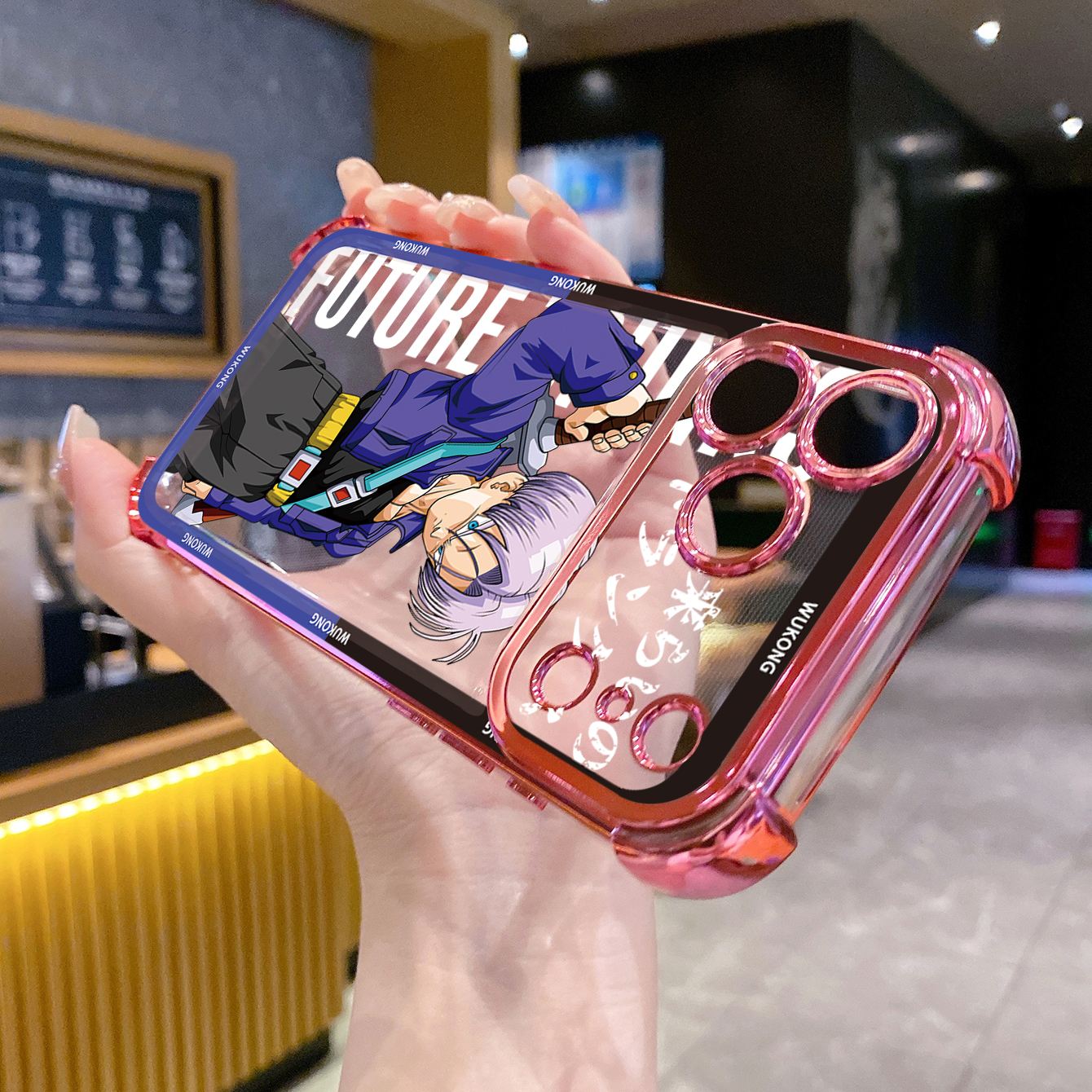 for iPhone 17 Pro Max 16 15 14 Plus Plating Phone Case Shockproof Cover Dragon Ball Wukong