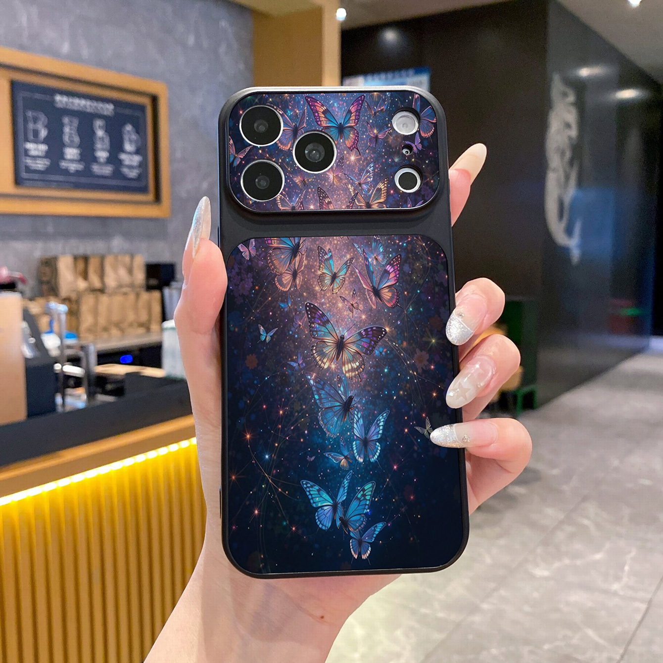 for iPhone 18 17 Pro Max 16 15 14 Plus Phone Case PU Leather Shockproof Cover Luxury Butterfly