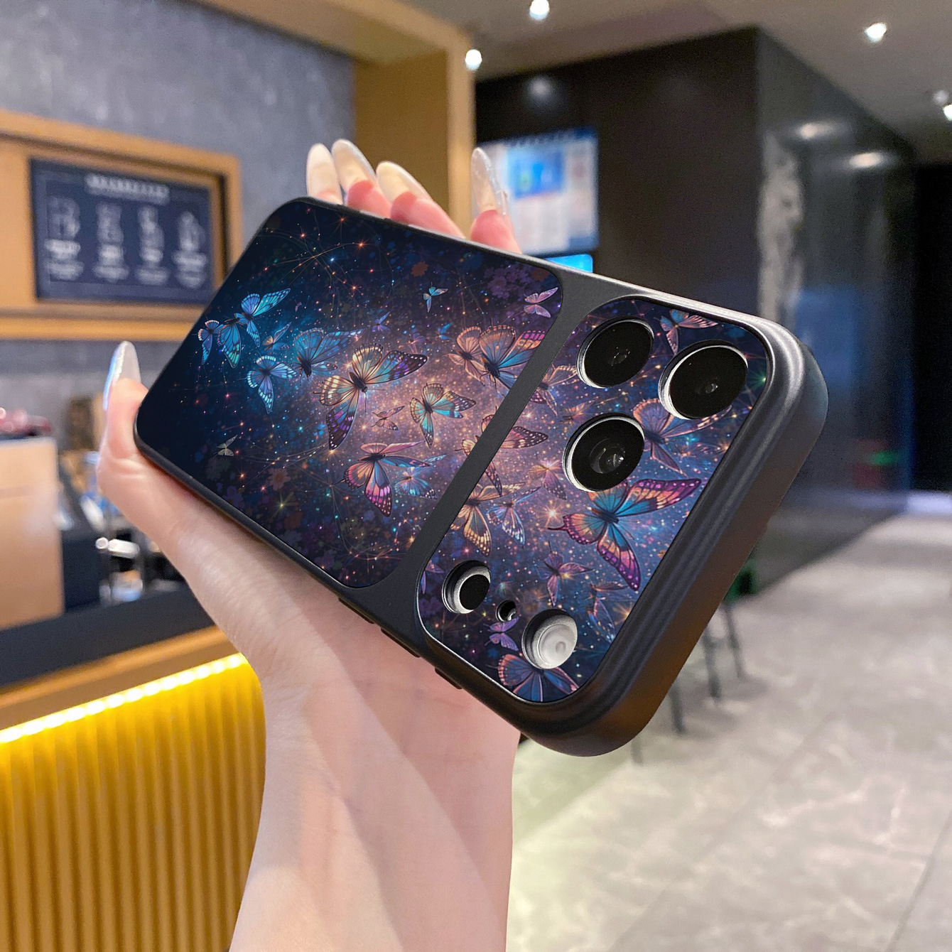 for iPhone 18 17 Pro Max 16 15 14 Plus Phone Case PU Leather Shockproof Cover Luxury Butterfly