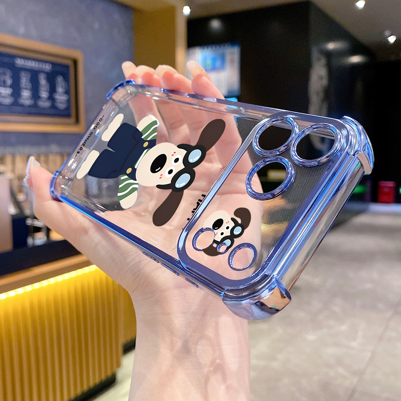 for iPhone 17 Pro Max 16 15 14 Plus Plating Phone Case Shockproof Cover Happy Dog