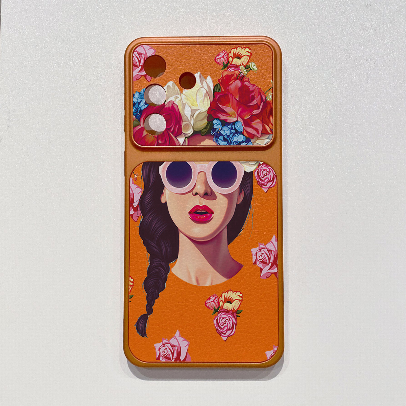 for iPhone 18 17 Pro Max 16 15 14 Plus Phone Case PU Leather Shockproof Cover Icecream Stitch Angel